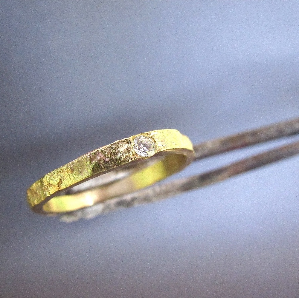 14k gold handmade ring.